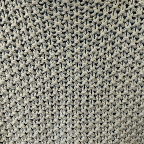 A.n.a. Chunky Knit Sweater Blue Turtleneck Minimalist Homey Costal  Cozy Size L - Picture 4 of 8